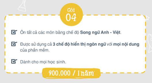 Gói số 4 của Full look song ngữ